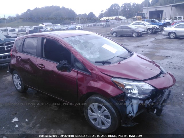 3N1CE2CP2JL357724 - 2018 NISSAN VERSA NOTE S/S PLUS/SV/SL/SR RED photo 1