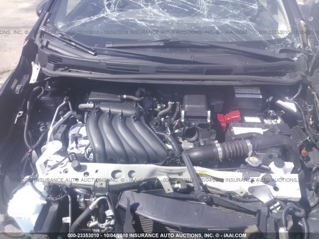 3N1CE2CP8GL391529 - 2016 NISSAN VERSA NOTE S/S PLUS/SV/SL/SR BLACK photo 10