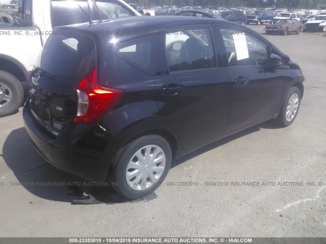 3N1CE2CP8GL391529 - 2016 NISSAN VERSA NOTE S/S PLUS/SV/SL/SR BLACK photo 4