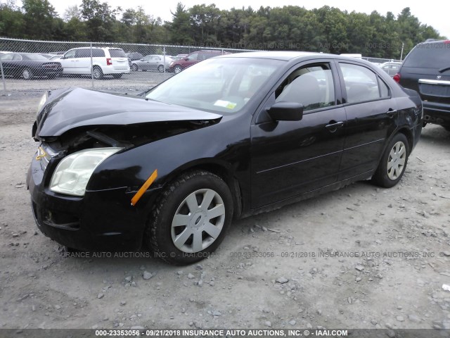 3FAFP06Z76R174352 - 2006 FORD FUSION S BLACK photo 2