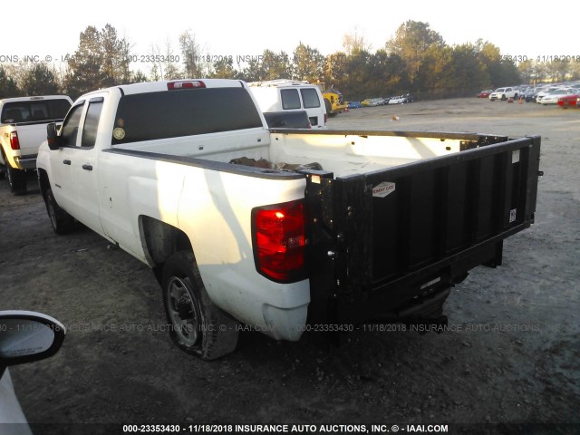 1GC2CUEG3GZ336907 - 2016 CHEVROLET SILVERADO C2500 HEAVY DUTY WHITE photo 3