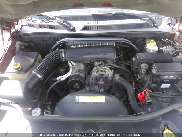 1J8HH48K77C695099 - 2007 JEEP COMMANDER RED photo 10