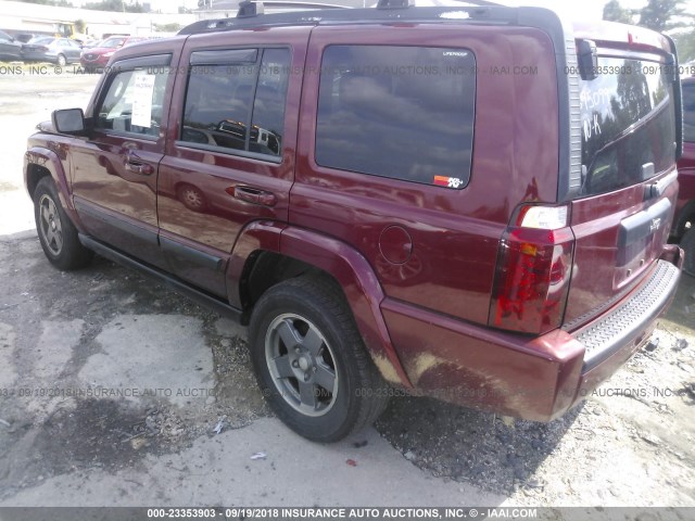 1J8HH48K77C695099 - 2007 JEEP COMMANDER RED photo 3