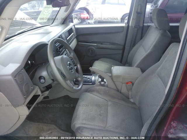 1J8HH48K77C695099 - 2007 JEEP COMMANDER RED photo 5