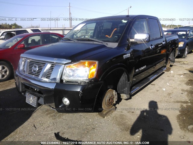 1N6BA0ED0CN316603 - 2012 NISSAN TITAN S/SV/SL/PRO-4X BLACK photo 2