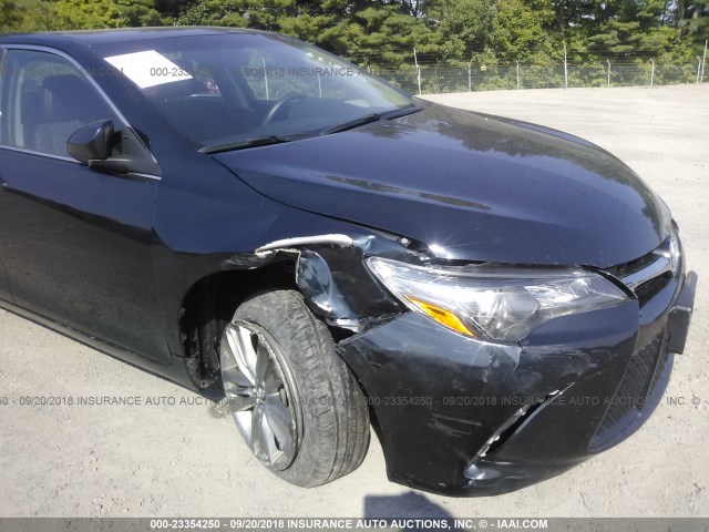4T1BF1FK5HU400139 - 2017 TOYOTA CAMRY LE/XLE/SE/XSE BLACK photo 6
