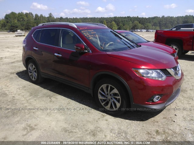 5N1AT2MT1FC751834 - 2015 NISSAN ROGUE S/SL/SV RED photo 1