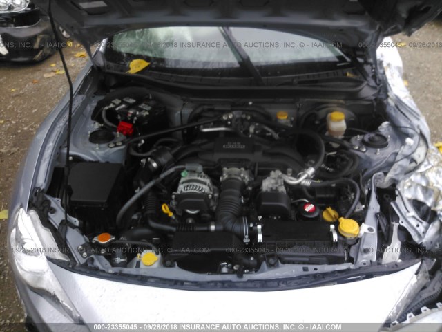 JF1ZNAA17F9713249 - 2015 TOYOTA SCION FR-S SILVER photo 10