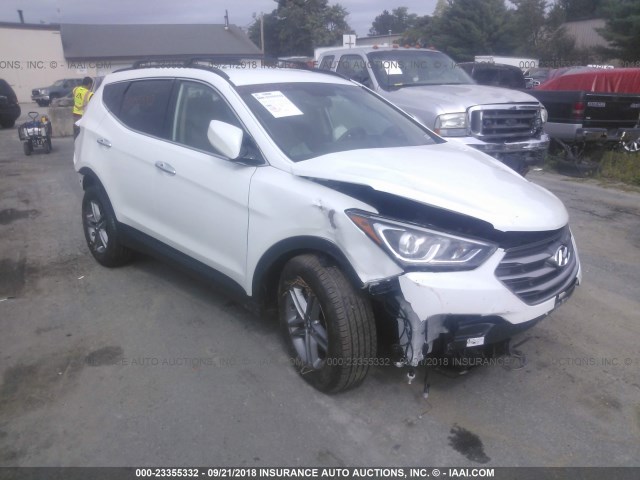 5NMZUDLB9HH012451 - 2017 HYUNDAI SANTA FE SPORT  WHITE photo 1