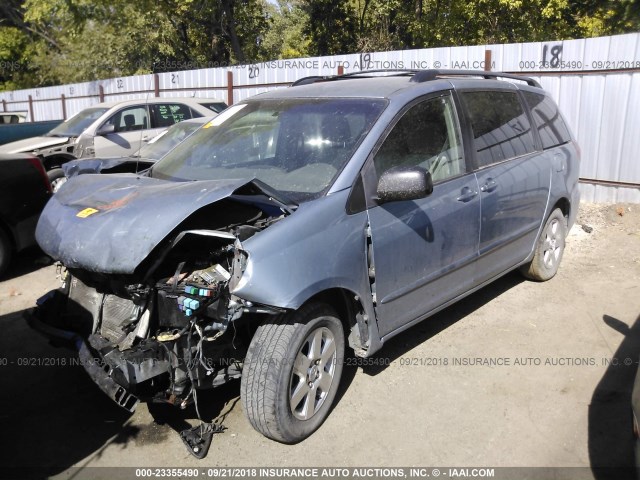 5TDKK4CC4AS315382 - 2010 TOYOTA SIENNA CE/LE BLUE photo 2