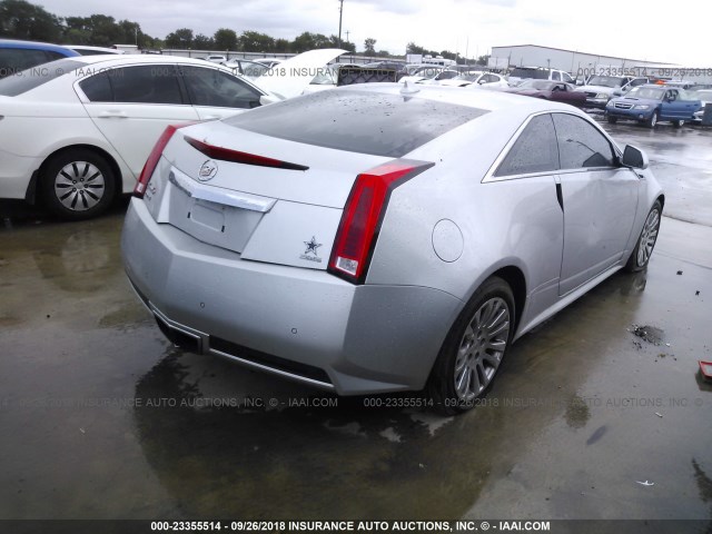 1G6DJ1E37C0158592 - 2012 CADILLAC CTS PERFORMANCE COLLECTION SILVER photo 4