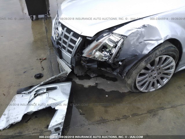 1G6DJ1E37C0158592 - 2012 CADILLAC CTS PERFORMANCE COLLECTION Серебристый фото 6