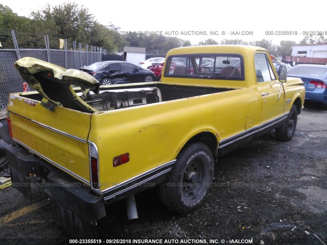 CE240J160502 - 1970 CHEVROLET C20 YELLOW photo 4