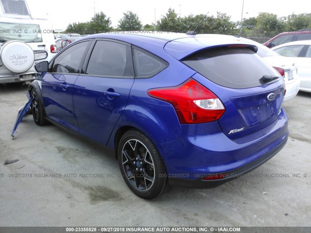 1FADP3K29DL276698 - 2013 FORD FOCUS SE 蓝色 照片 3