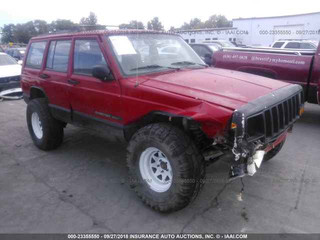 1J4FF68S6XL522894 - 1999 JEEP CHEROKEE SPORT/CLASSIC RED photo 1