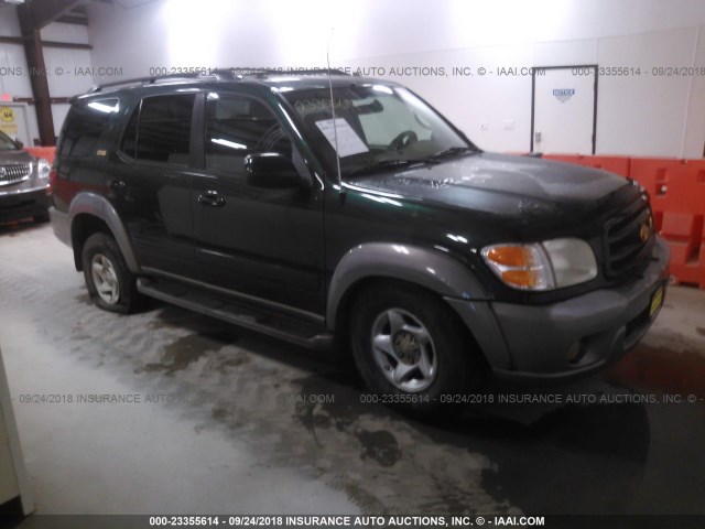 5TDBT44A02S067983 - 2002 TOYOTA SEQUOIA SR5 GREEN photo 1