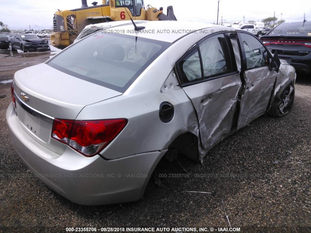 1G1PA5SH1E7106881 - 2014 CHEVROLET CRUZE LS SILVER photo 4