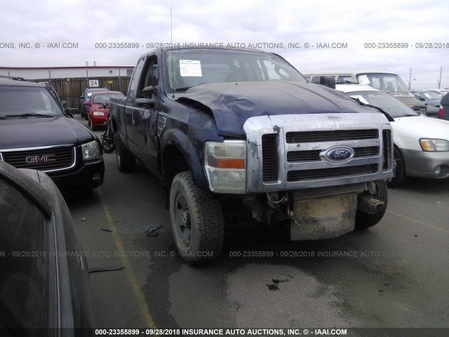 1FTSX21Y28EC53582 - 2008 FORD F250 SUPER DUTY Dark Blue photo 1