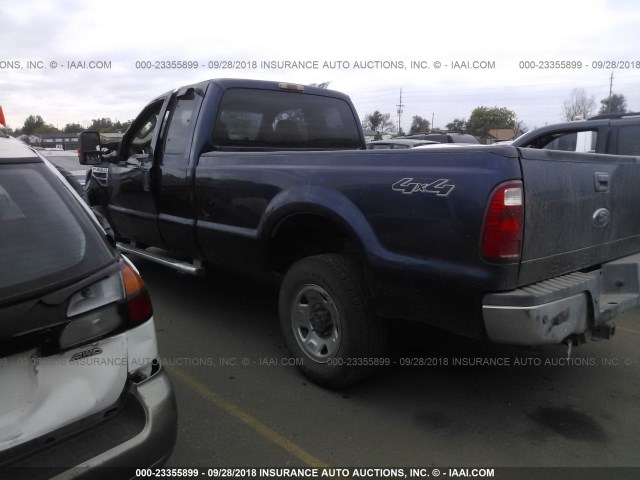 1FTSX21Y28EC53582 - 2008 FORD F250 SUPER DUTY Dark Blue photo 3