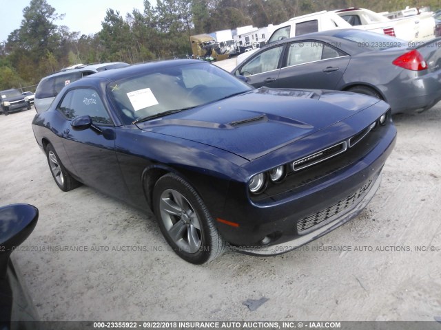 2C3CDZAG0FH757992 - 2015 DODGE CHALLENGER SXT BLUE photo 1