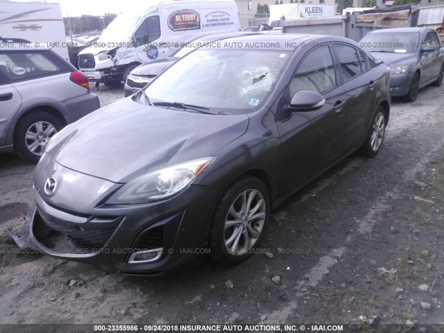 JM1BL1S54A1102119 - 2010 MAZDA 3 S GRAY photo 2