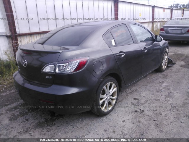 JM1BL1S54A1102119 - 2010 MAZDA 3 S GRAY photo 4