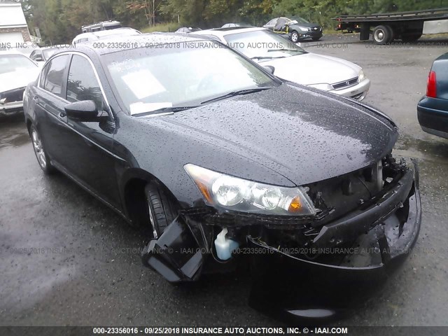 1HGCP26809A018766 - 2009 HONDA ACCORD BLACK photo 1