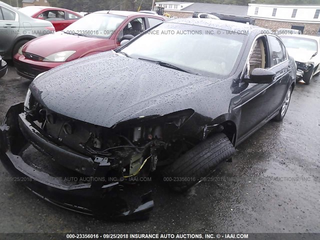 1HGCP26809A018766 - 2009 HONDA ACCORD BLACK photo 2