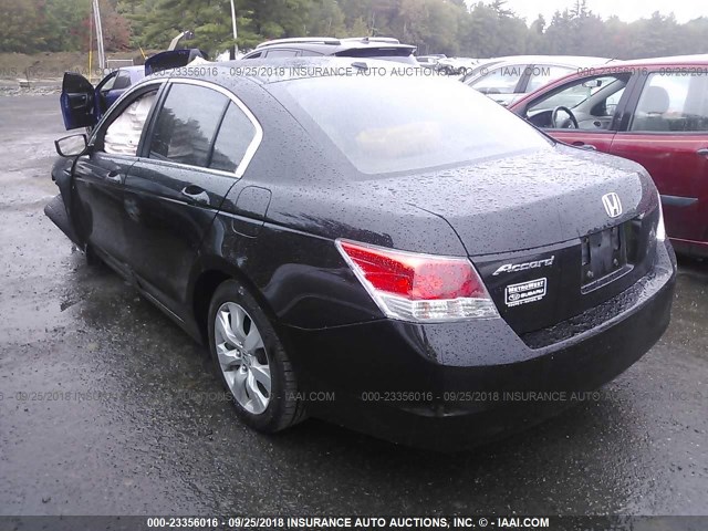 1HGCP26809A018766 - 2009 HONDA ACCORD BLACK photo 3