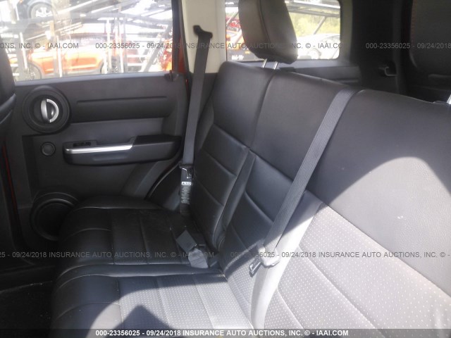 1D8GU58697W724769 - 2007 DODGE NITRO R/T ORANGE photo 8