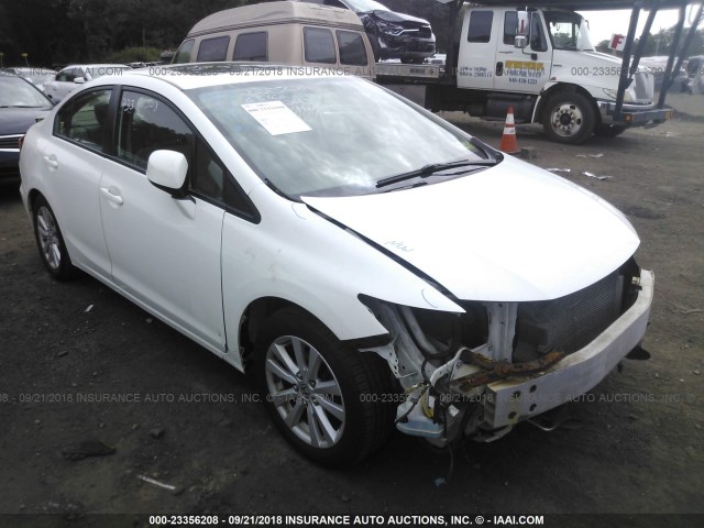 2HGFB2F98CH309447 - 2012 HONDA CIVIC EXL WHITE photo 1