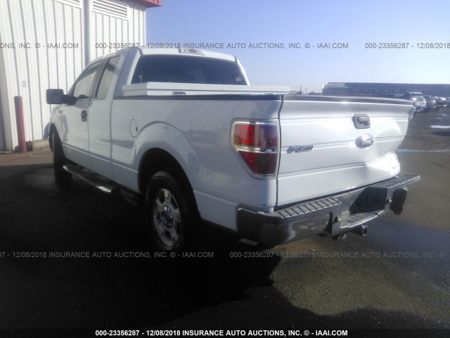 1FTFX1CT2DFB10875 - 2013 FORD F150 SUPER CAB WHITE photo 3