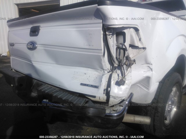 1FTFX1CT2DFB10875 - 2013 FORD F150 SUPER CAB WHITE photo 6