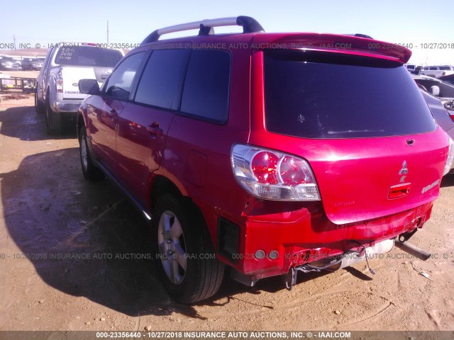 JA4LX41G23U061076 - 2003 MITSUBISHI OUTLANDER XLS RED photo 3