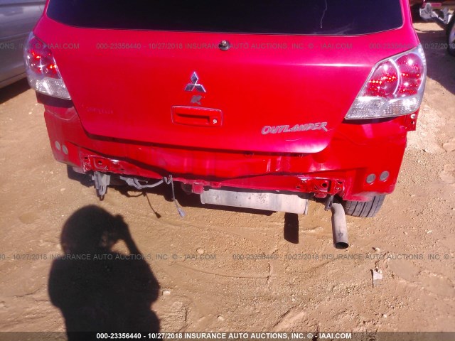 JA4LX41G23U061076 - 2003 MITSUBISHI OUTLANDER XLS RED photo 6