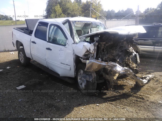 3GTP1VE00DG184777 - 2013 GMC SIERRA C1500 SLE WHITE photo 1