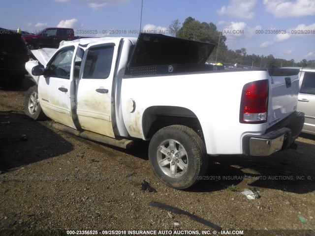 3GTP1VE00DG184777 - 2013 GMC SIERRA C1500 SLE WHITE photo 3