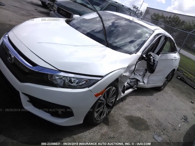 JHMFC1F7XJX004821 - 2018 HONDA CIVIC EXL WHITE photo 2