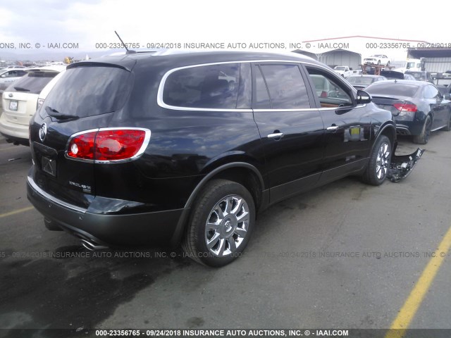 5GAKRCED4BJ379871 - 2011 BUICK ENCLAVE CXL BLACK photo 4