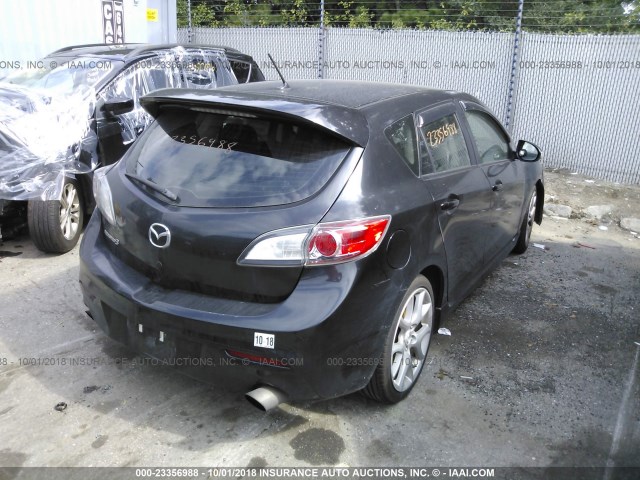 JM1BL1L34C1530644 - 2012 MAZDA SPEED 3 BLACK photo 4