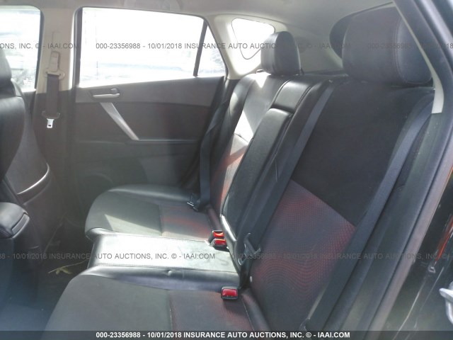 JM1BL1L34C1530644 - 2012 MAZDA SPEED 3 BLACK photo 8