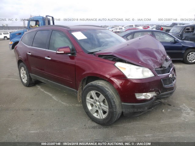 1GNLRFED4AJ248482 - 2010 CHEVROLET TRAVERSE LT RED photo 1