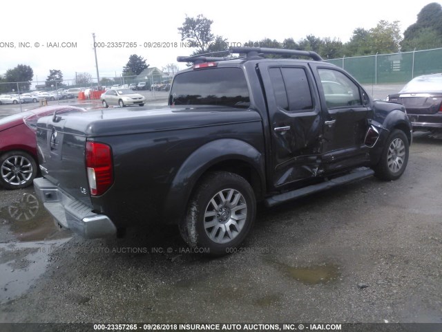 1N6AD0ER5AC407910 - 2010 NISSAN FRONTIER CREW CAB SE/LE/NISMO GRAY photo 4