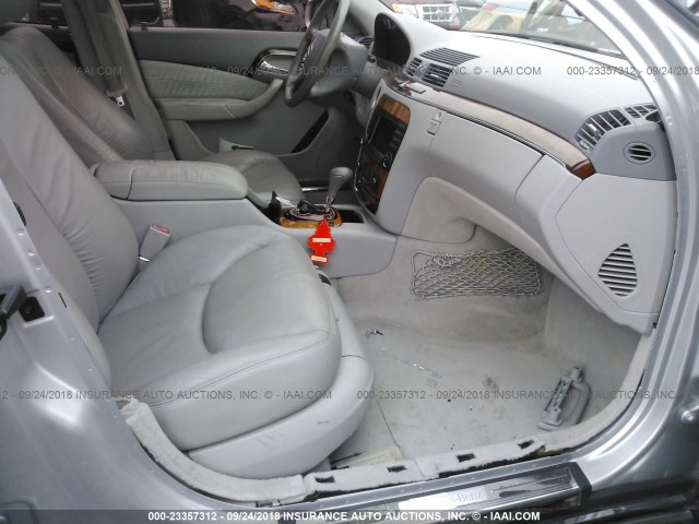 WDBNG84J03A368484 - 2003 MERCEDES-BENZ S 500 4MATIC SILVER photo 5