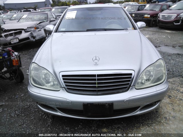 WDBNG84J03A368484 - 2003 MERCEDES-BENZ S 500 4MATIC SILVER photo 6