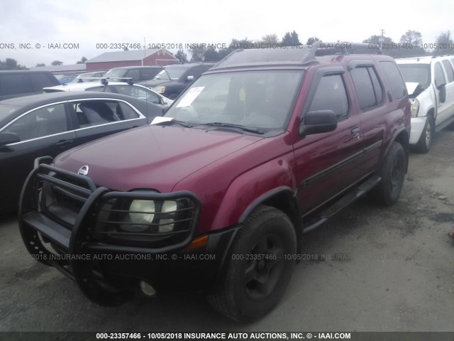 5N1ED28T63C689948 - 2003 NISSAN XTERRA XE/SE RED photo 2