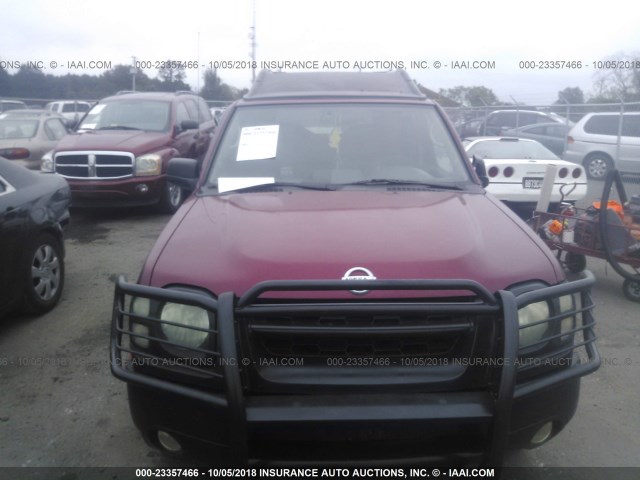 5N1ED28T63C689948 - 2003 NISSAN XTERRA XE/SE RED photo 6