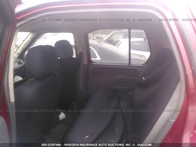 5N1ED28T63C689948 - 2003 NISSAN XTERRA XE/SE RED photo 8