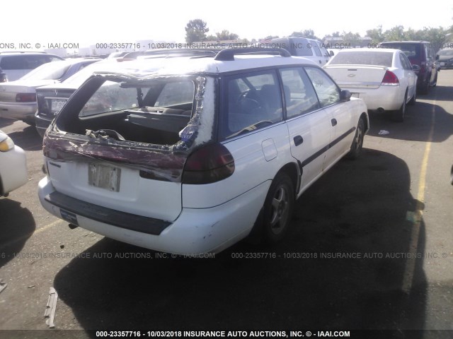 4S3BK6359S6313688 - 1995 SUBARU LEGACY L/OUTBACK WHITE photo 4