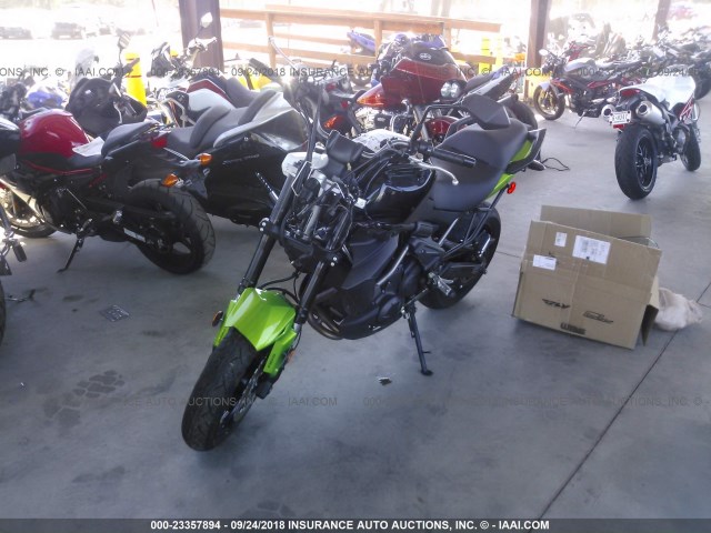 JKALEED14EDA08436 - 2014 KAWASAKI KLE650 D GREEN photo 2